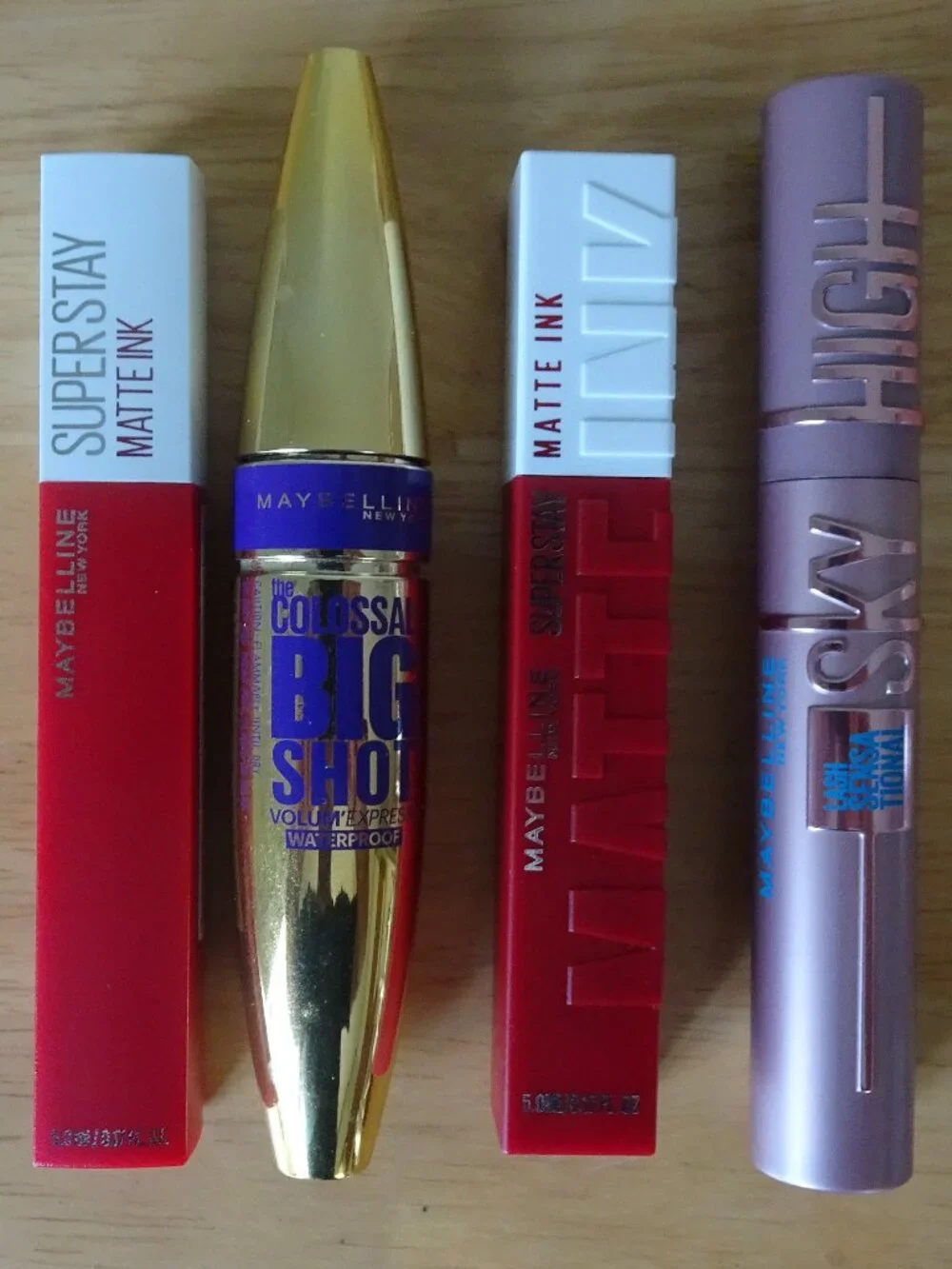 Maybelline SuperStay Matte Ink Liquid Lipstick, Lash Sensation Mascara NEW